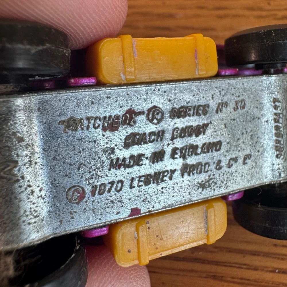Matchbox‎ Superfast No 30 Beach Buggy 1970 Lesney Made in England Pink Yellow